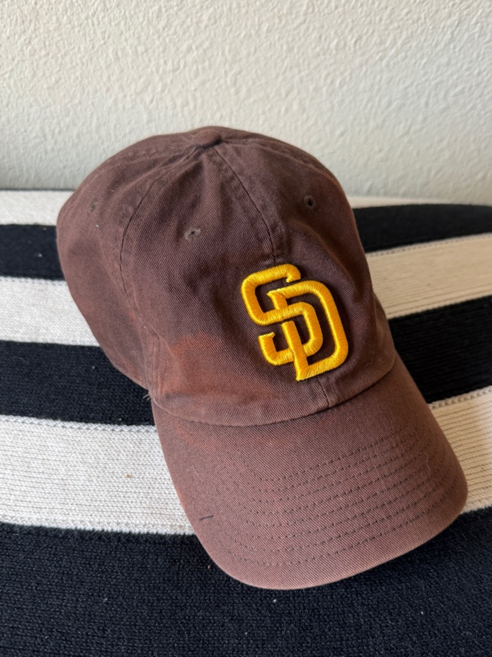 '47 Brand Brown Cap with Yellow Embroidered padres official licenses MLB cotton